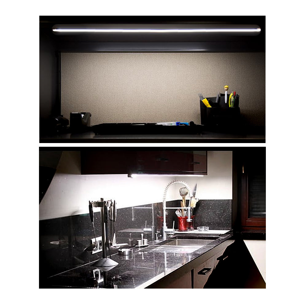 Maclean Energy MCE245 Éclairage LED sous armoire de cuisine + lampe LED avec ligne de télécommande