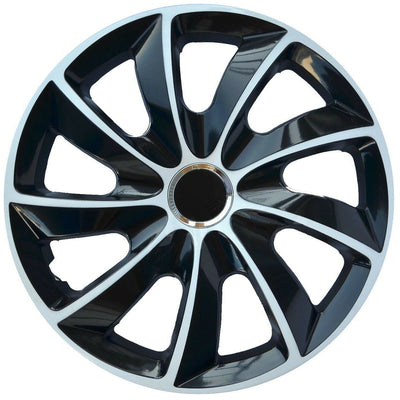 NRM 14 " Wheel Covers Hubcaps Universal 4 PCS Car Easy Assembly Black & White