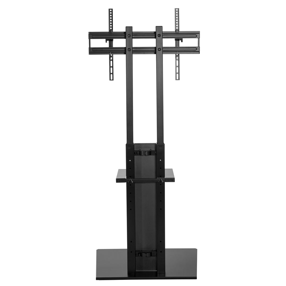 Maclean MC-865 Professional Moderno TV Floor Stand con Shelf per 37 "- 70" Schermi, carico max 40kg, max VESA 600x400, altezza regolabile, TV Entertainment Station