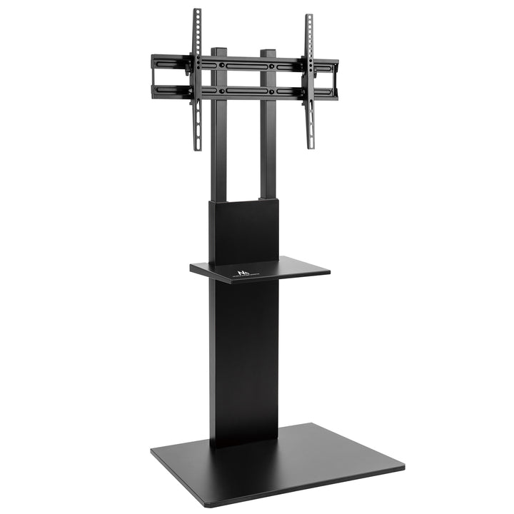 Maclean MC-865 Professionele moderne tv-vloerstandaard met plank voor schermen van 37" - 70", maximale belasting 40 kg, max. VESA 600x400, verstelbare hoogte, tv-entertainmentstation