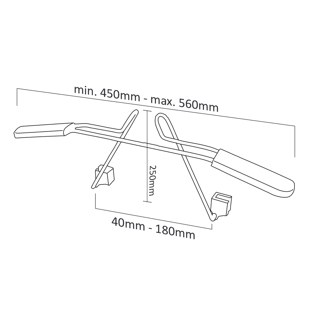 Maclean MC-870 Universele Autohanger Voor Hoofdsteun Zitbeugel Autokleerhanger Zwart