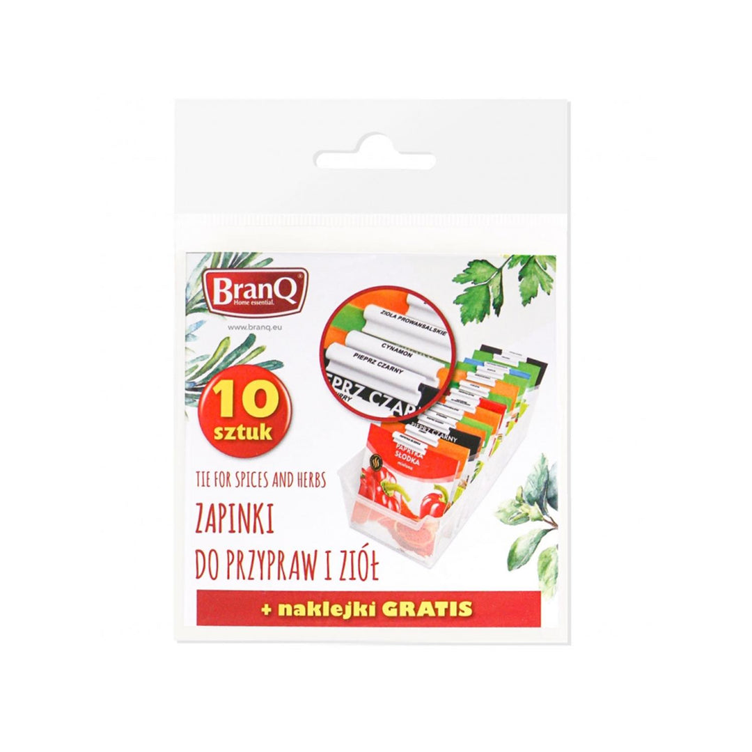 BranQ 10 Spice Clips Set Keuken Organizer Sticker Tassen Sachet Kruiden Kruiden Kruiden Kruiden Kruiden Kruiden Kruiden Kruiden