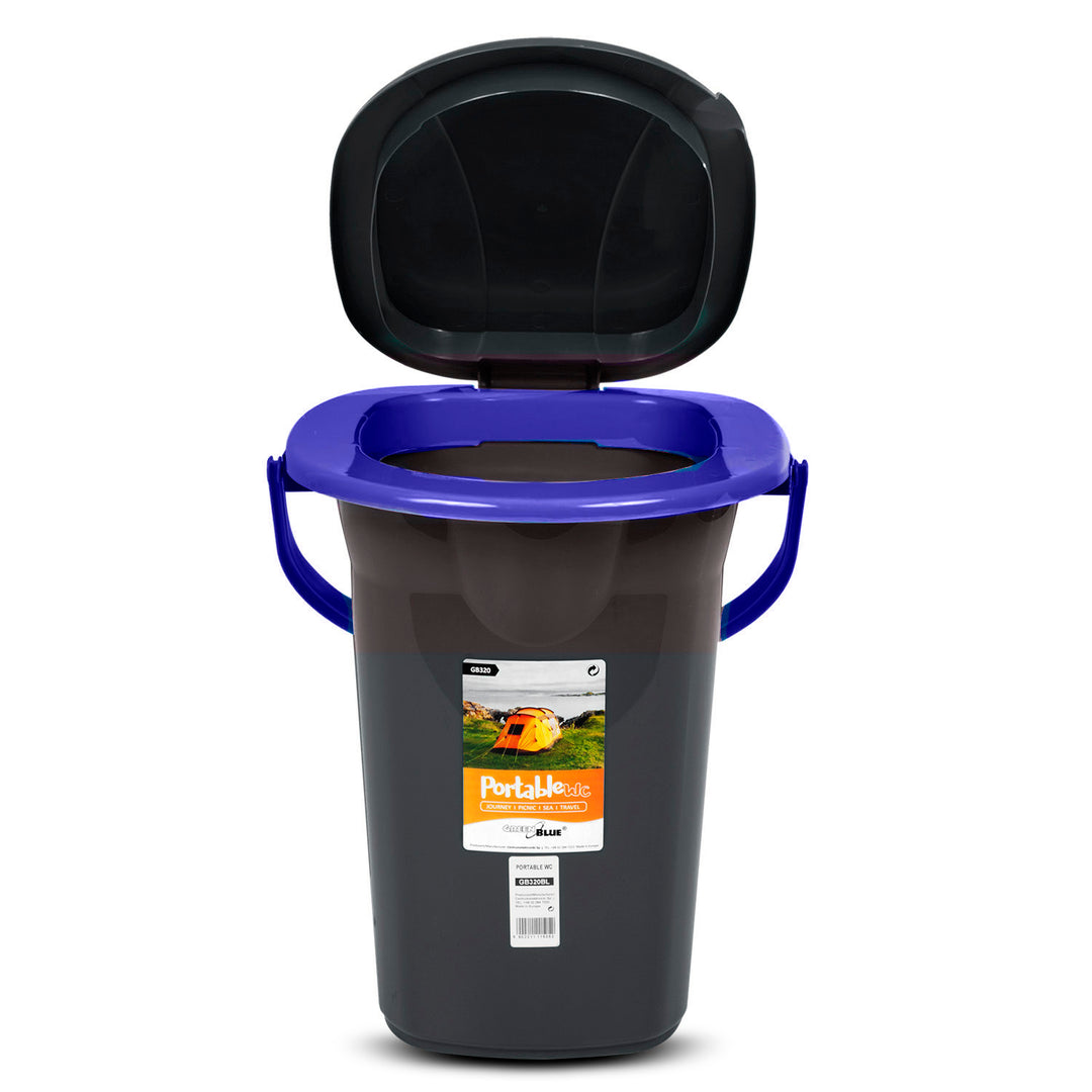 GreenBlue GB320BB draagbare reistoiletemmer, max. 19 liter. 130 kg