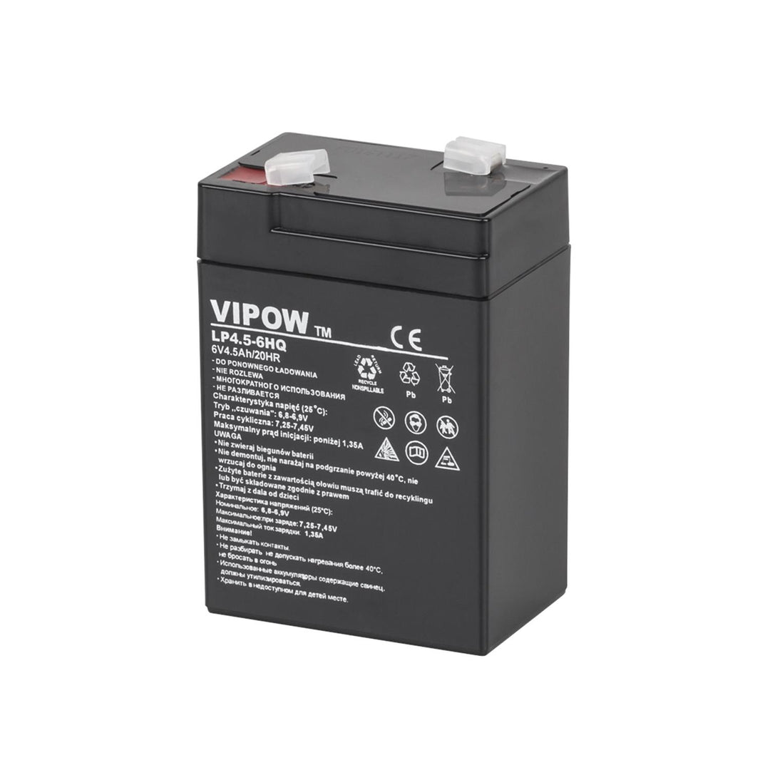 Batterie gel VIPOW 6V 4.5Ah HQ sans entretien