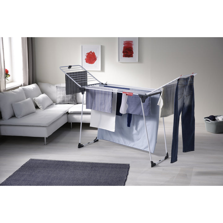 Vileda Magnum 24m Standing Laundry Airer, High Quality product, with wheels, folding.