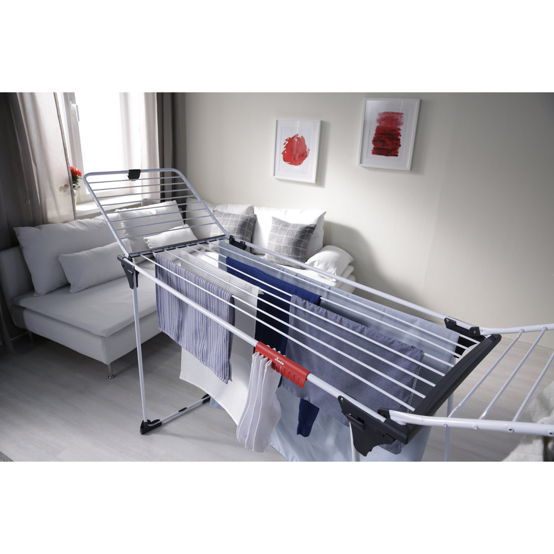 Vileda Magnum 24m Standing Laundry Airer, High Quality product, with wheels, folding.