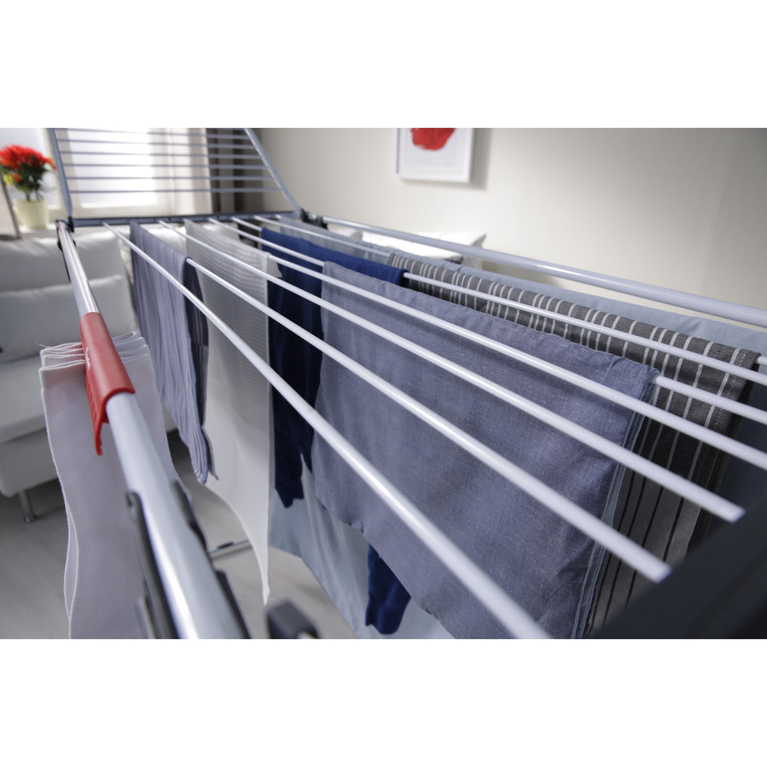 Vileda Magnum 24m Standing Laundry Airer, High Quality product, with wheels, folding.