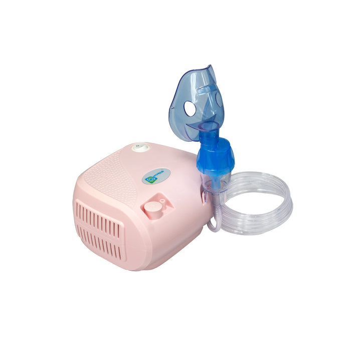 Inhalateur nébuliseur avec masques, tuyaux et filtres rose Omnibus BR-CN116B