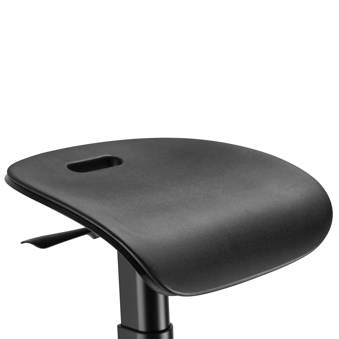 Maclean MC-872 Ergonomischer Bürohocker mit Höhenverstellung, Stool, Rückenstütze für Gesunde Rückenstütze Ergonomische Büroarbeit