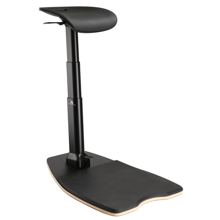 Maclean MC-872 Ergonomic Office Stool with Height Adjustment, Standing Stool, Back Support Arm Support for Healthy Back Straight Spine Ergonomic Office Work