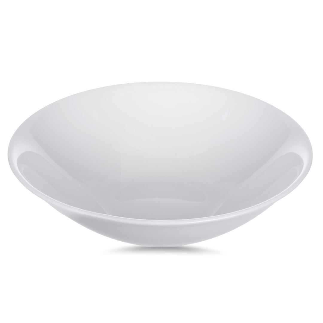 Luminarc White 16cm Salad Bowl 6.3" Tempered Glass Elegant Durable Hygienic