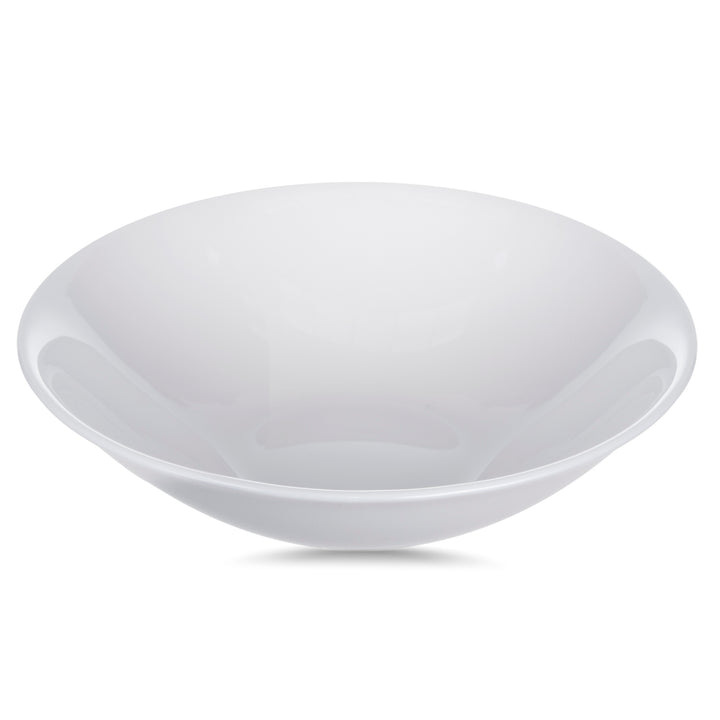Luminarc White 16cm Salad Bowl 6.3" Tempered Glass Elegant Durable Hygienic