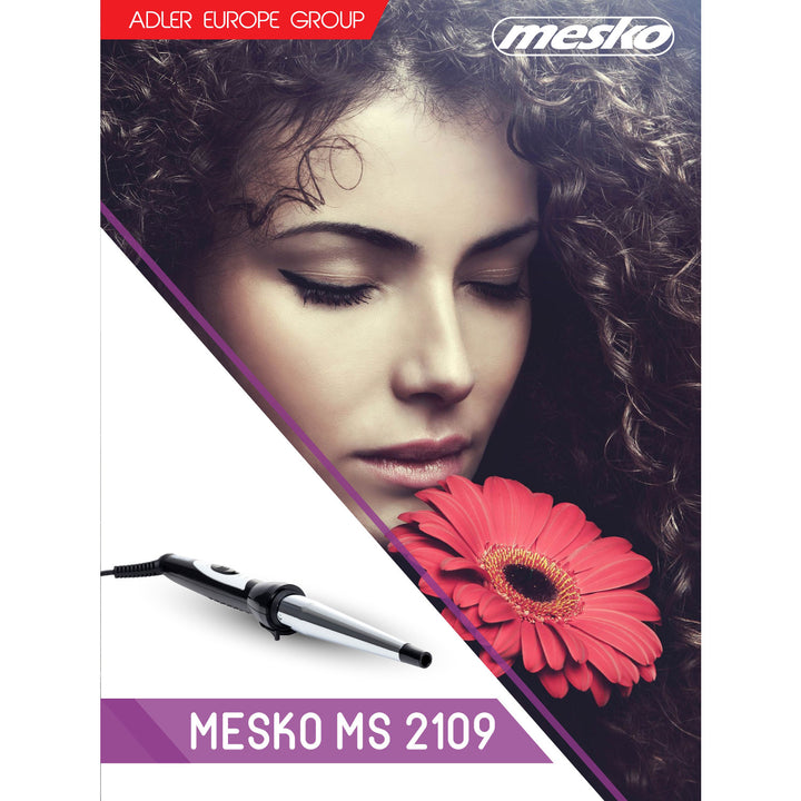 Mesko MS 2109 Keramik-Lockenstab, 40 W, Kontrollleuchte, Heizung, PTC-System