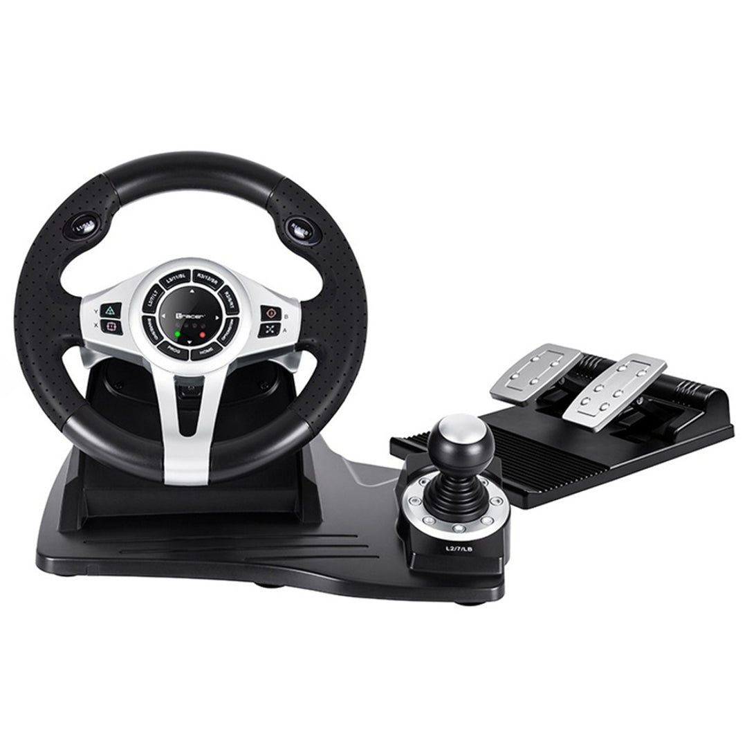 Volante de carreras con pedales para videojuegos TRACER Roadster PC PS3 PS4 XBox One