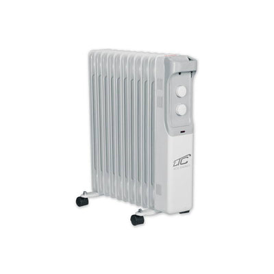 LTC – radiateur électrique Portable rempli d'huile, 2500W, 11 ailettes, Protection contre la surchauffe, Thermostat électromécanique efficace