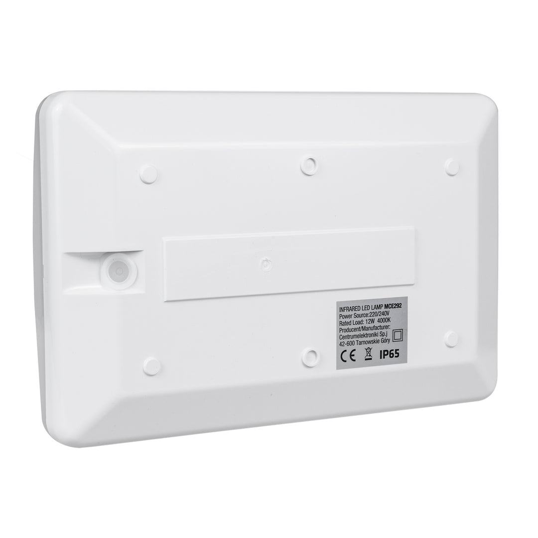 Lampada a LED, numero civico con sensore crepuscolare MCE292 W 950lm 12W IP65 resistente alle radiazioni solari (resistente ai raggi UV) Maclean Energy bianco