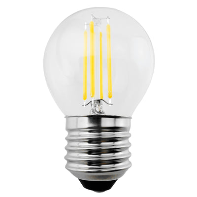 Maclean Energy MCE283 bombilla LED de filamento E27, 4W 230V WW blanco cálido 3000K 470lm retro decorativa edison G45
