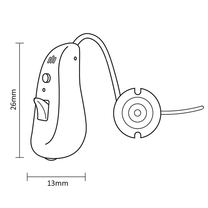 Promedix PR-420 Hearing Aid Digital Processing and Noise Reduction 4 Operation Modes