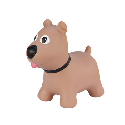 Tootina Braunhund-aufblasbares Springspielzeug für Kinder