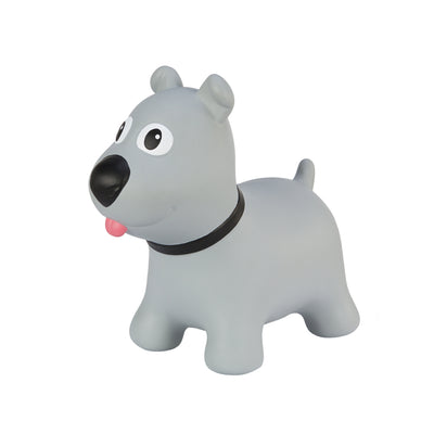 Tootina's grijze hond - opblaasbaar springspeelgoed voor kinderen