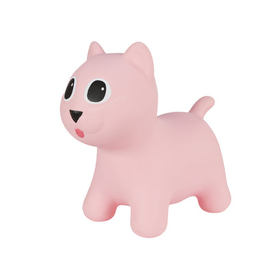 Hoppimals Buttafuori gonfiabile in gomma Space Hopper Pink Kitty per bambini