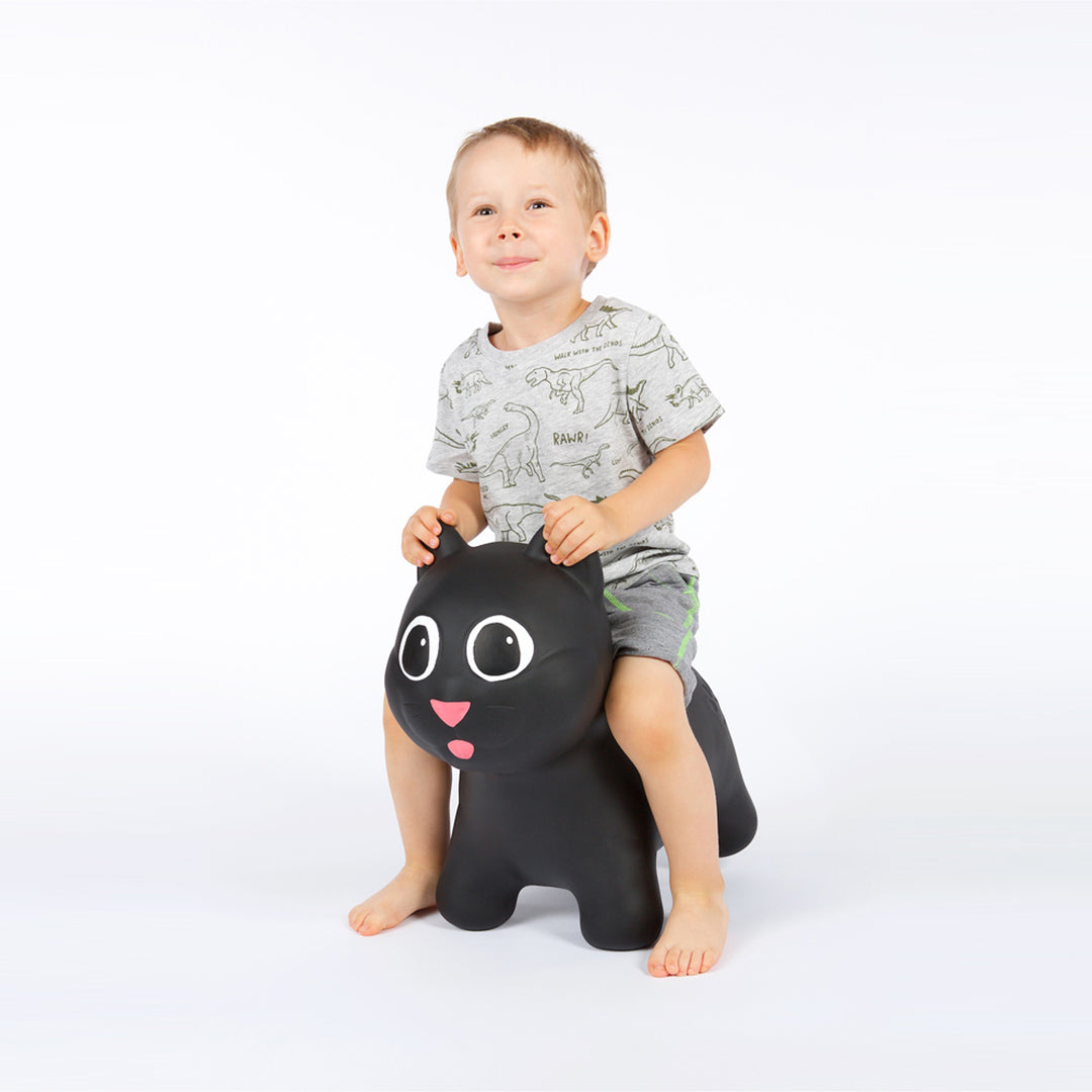 Black Tootina kitty - juguete inflable de salto para niños