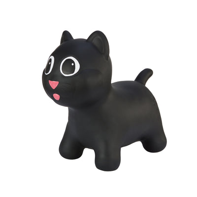 Tootiny Kitty - Juguete inflable para saltar con tolva para niños, diversión que rebota, hecho de goma resistente, + bomba incluida