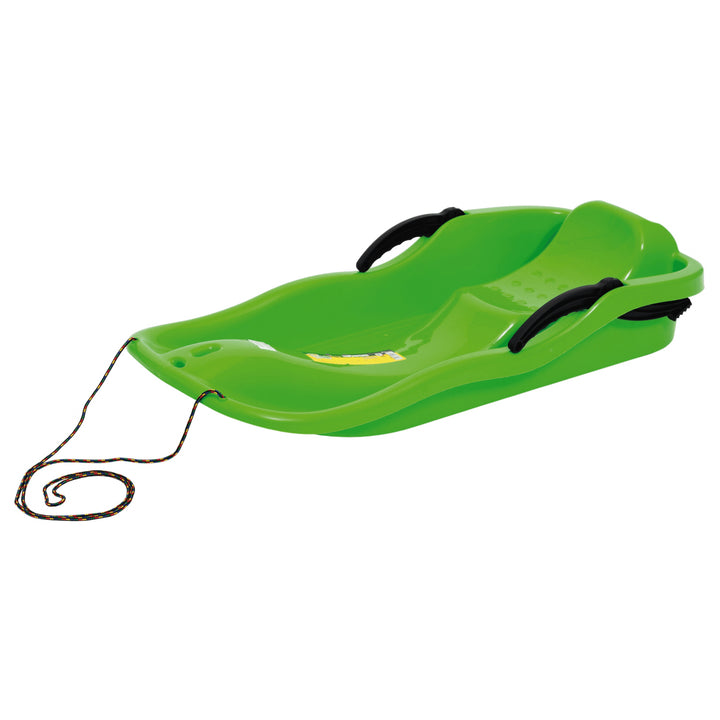 Trineo profundo con frenos Prosperplast Race verde