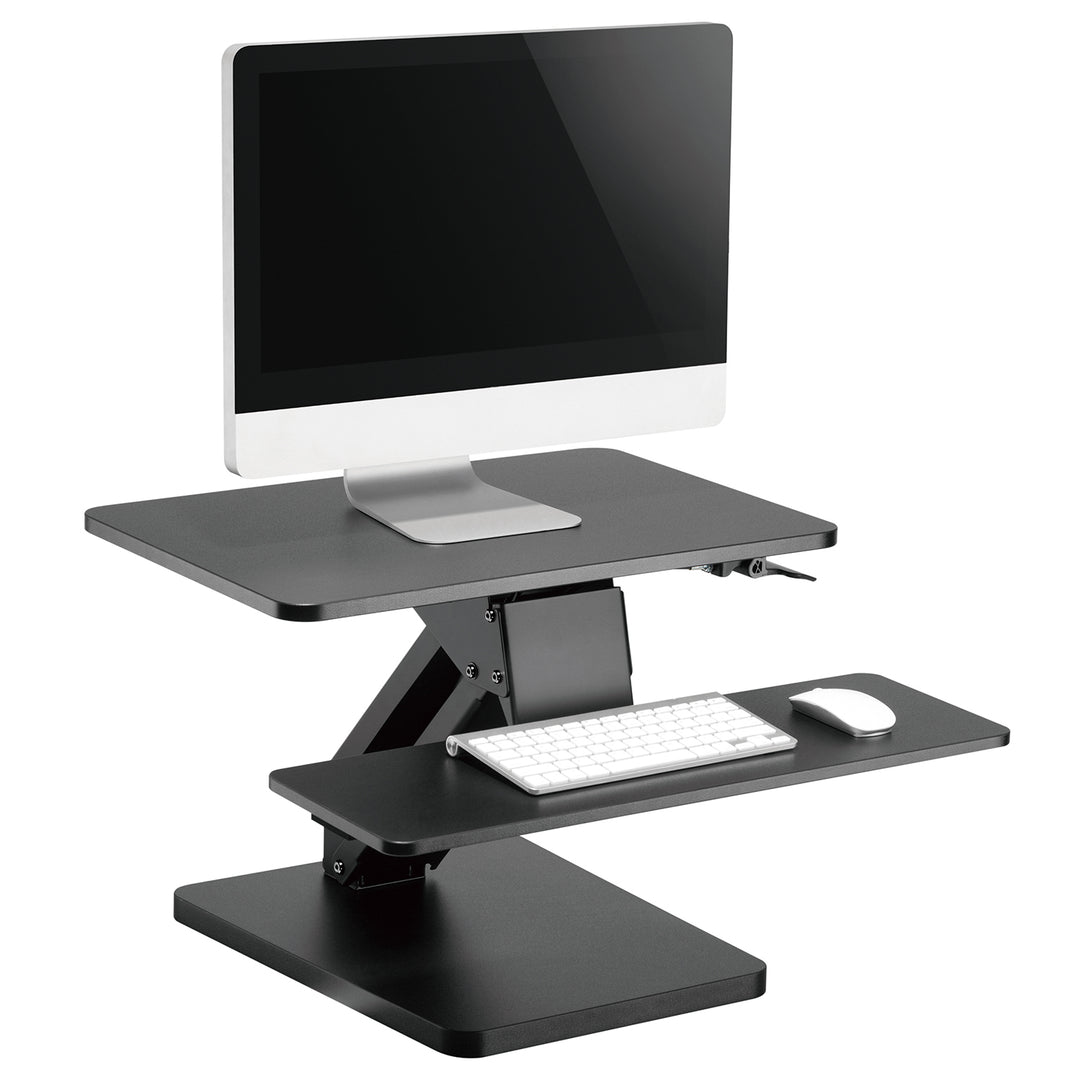 Maclean MC-882 Desk Stand for Laptop, Monitor, Keyboard, Mouse, for Sitting and Standing Work Position Ergonomic Stand