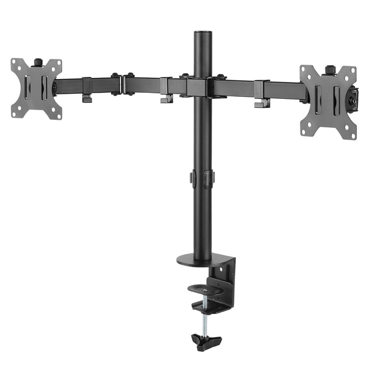 Maclean Brackets MC-884 Support de bureau double pour 2 moniteurs LCD Bureau de jeu réglable VESA 7'' - 32"