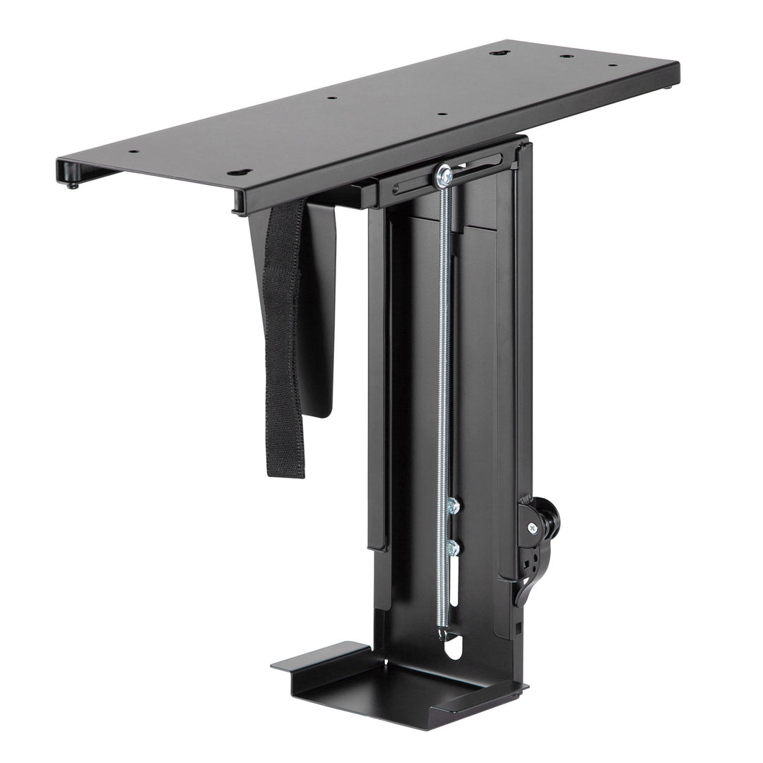 Soporte para montaje vertical del ordenador debajo del escritorio ajustable máx. 10kg negro Maclean MC-885 B