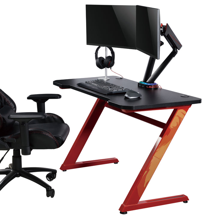 NanoRS RS887 Gaming Bracket voor 2 LCD-monitors Holder 17 ''-32 " 2x 8kg VESA USB LED Achterlicht