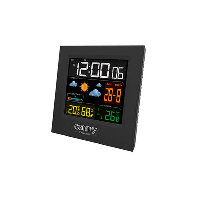 Camry CR 1166 Wetterstation, Luftfeuchtigkeit, Temperatur, kabelloser Sensor, Uhr, Alarm, Datum