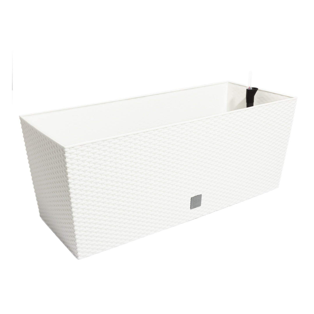 Maceta de ratán Prosperplast Rato Case DRTC800 S449 blanco