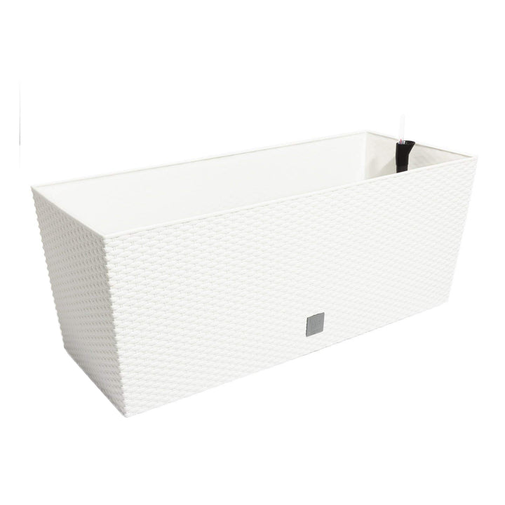 Vaso di fiori in rattan Prosperplast Rato Case DRTC800 S449 bianco