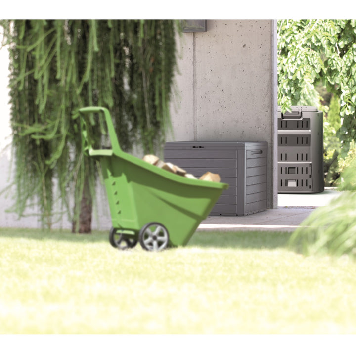 Cofre de jardín Baul de almacenaje Prosperplast Boardebox 290L MBBL280 umbra