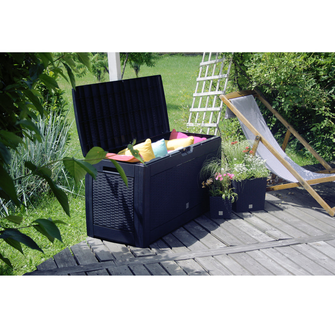 Caja de almacenaje para jardín Matuba 310L Antracita MBM310