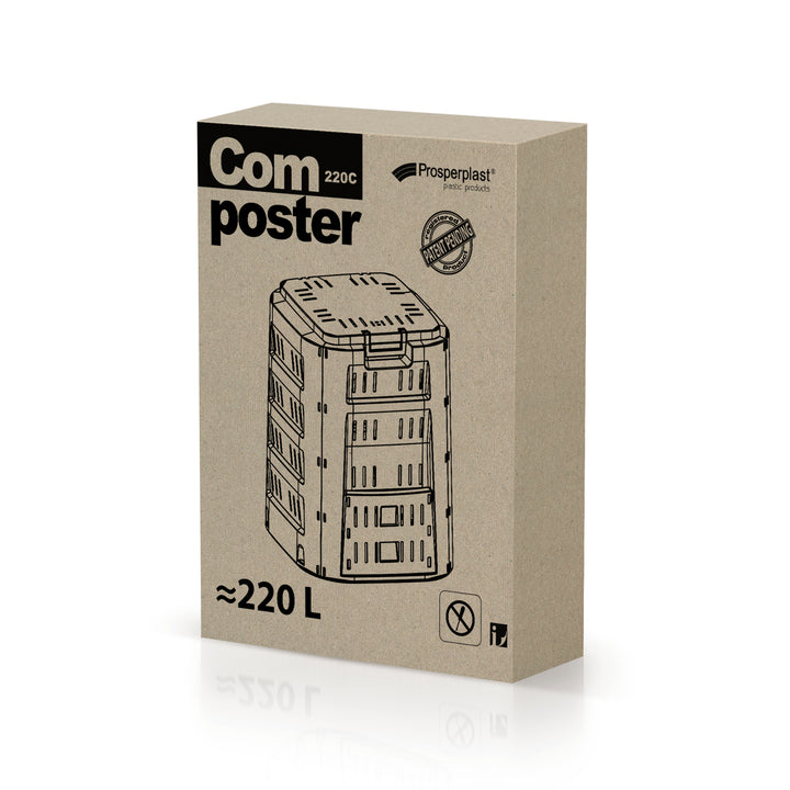 Compostiera Prosperplast 220L colore Nero IKST220C