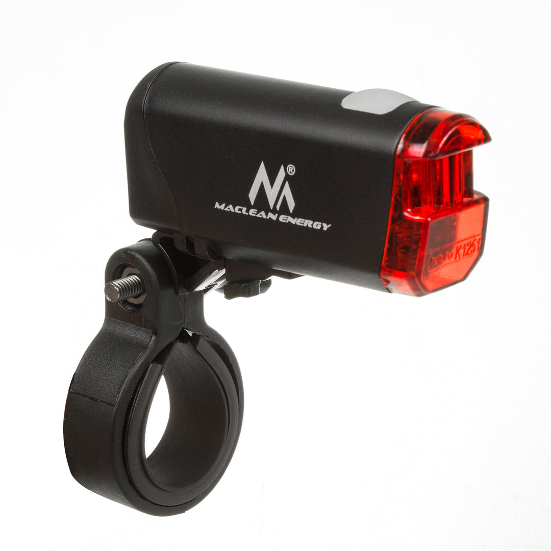 Maclean MCE312 Bike Light Set LED Front+ Rear 2 Lighting Modes Built-in 1500mAh Battery DE (StVZO) Certification