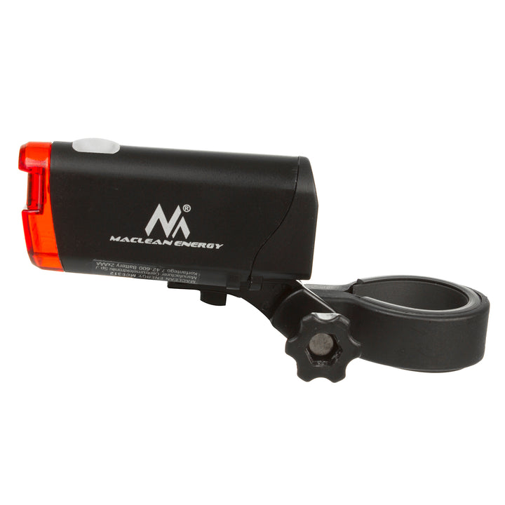 Maclean MCE312 Bike Light Set LED Front+ Rear 2 Lighting Modes Built-in 1500mAh Battery DE (StVZO) Certification