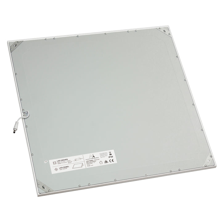 Panel de techo LED delgado de 40W, 3200lm Blanco Cálido (3000K) 595x595x8mm, función sin parpadeo Maclean Energy MCE540 WW Ráster