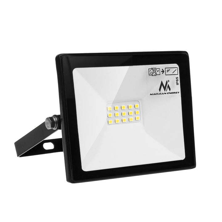 Maclean Energy MCE510 LED slim 10W floodlight, 800lm Warm White (3000K) WW, IP65, PREMIUM