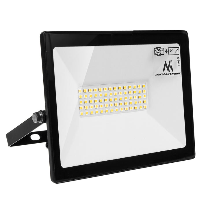 LED Flutlicht Strahler LED Fluter IP65 Wasserdicht Scheinwerfer Außenbeleuchtung Licht Slim Premium 4000lm (Warmweiß 3000K, 50W)