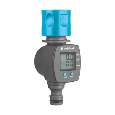 Cellfast Ideal 52-096 Medidor de flujo de agua con botones de visualización
