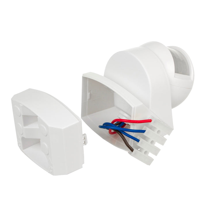 Sensor de movimiento crepuscular de pared 180 ° + 360 ° 2000W Maclean Energy MCE295 blanco