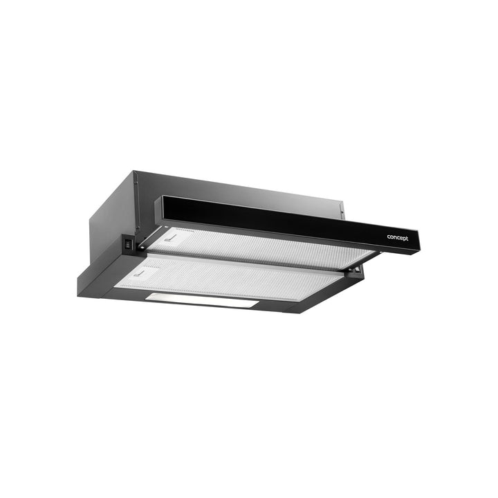 Concept OPV3560BC inbouw afzuigkap 60cm - kleur zwart