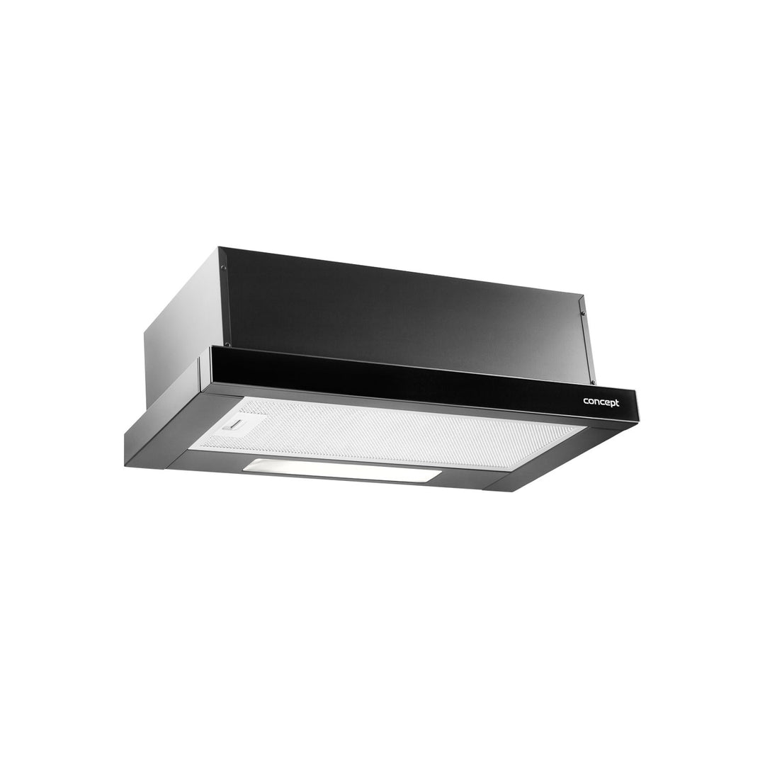 Concept OPV3560BC inbouw afzuigkap 60cm - kleur zwart