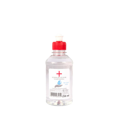 Gel desinfectante de manos sin agua 70% alcohol 250ml