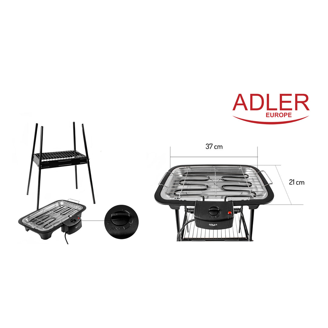 Adler AD 6602 Barbecue elettrico 2400 W Termostato