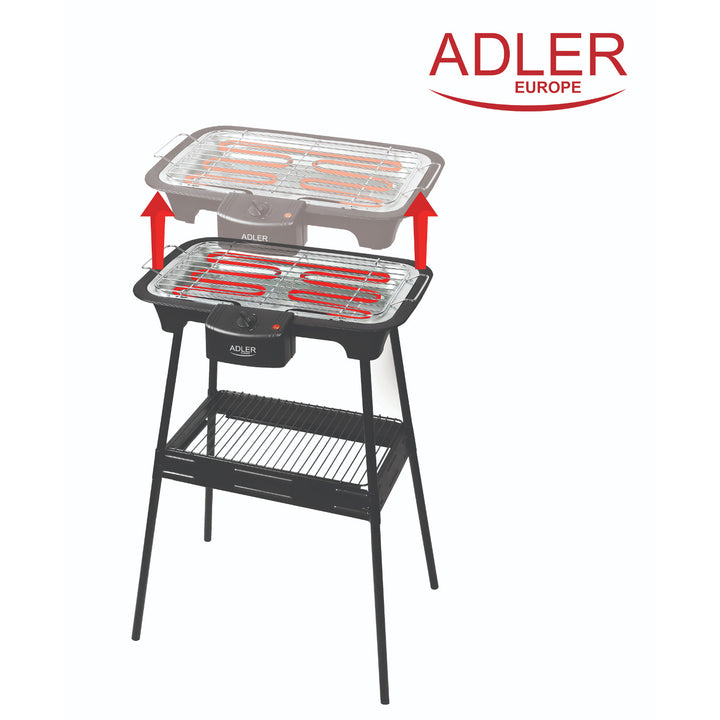 Adler AD 6602 Barbecue elettrico 2400 W Termostato